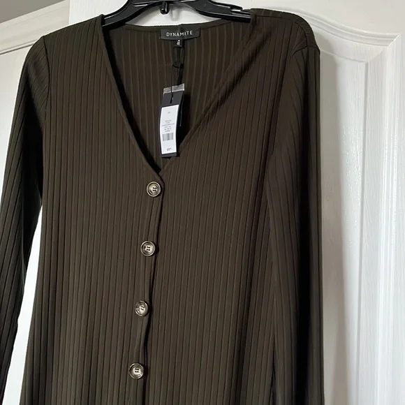 Fitted Ribbed Dress - Picture 2 of 3